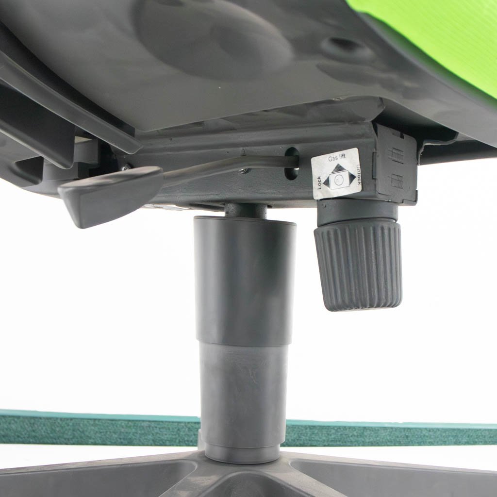 Sedia ufficio girevole verde ergonomica