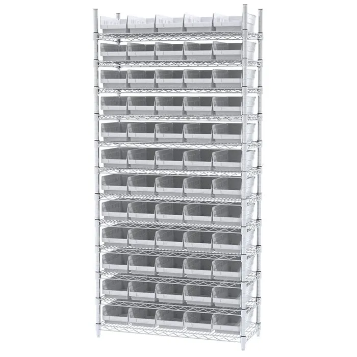 Akro-Mils AWS143630130 scaffalatura filo 12 ripiani 60 box